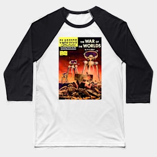 War of the Worlds - Classics Illustrated Baseball T-Shirt